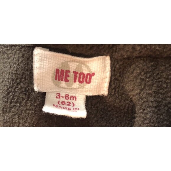 Me Too Size 3-6M Sweater Zip Up Romper - Picture 3 of 7